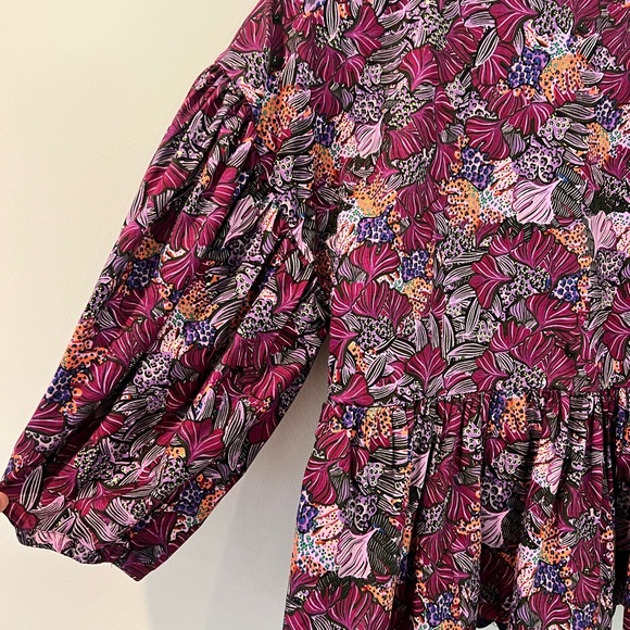 Women’s Coral Reef scallop edge wrap top- Kika Vargas x Target - purple -m - Picture 6 of 9